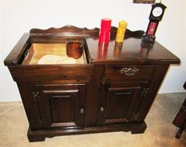 Bennington Pine Side Board with wet bar-ice tray insert