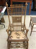 American Stick & Ball Wicker Rocker