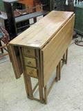 Stripped Pine Drop Leaf Table