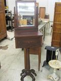 Mahogany Inlaid Shaving Stand