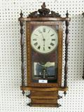 Victorian Inlaid Wall Clock