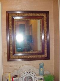 Mirror in antique frame