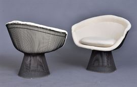 Pair of Warren Platner Lounge Chairs bid today thru March 24th at www.fairfieldauction.com