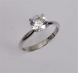 diamond ring, 1.55ct si2, f color bid today thru March 24th at www.fairfieldauction.com