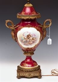 large Sevres style urn