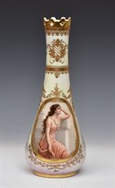 24" Royal Vienna portrait vase