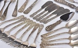 Steiff repousse flatware set