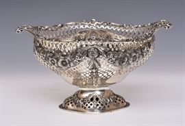 Victorian sterling basket