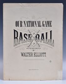 early baseball sheet music                                                      Bid today thru March 24th at www.fairfieldauction.com