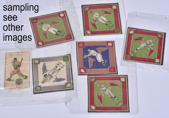 lot of pre-war baseball cards and felts                                                      Bid today thru March 24th at www.fairfieldauction.com