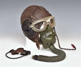 WWII American aviator headgear Bid today thru March 24th at www.fairfieldauction.com