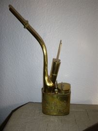 Vintage brass opium pipe