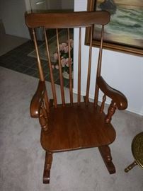 Maple rocking chair