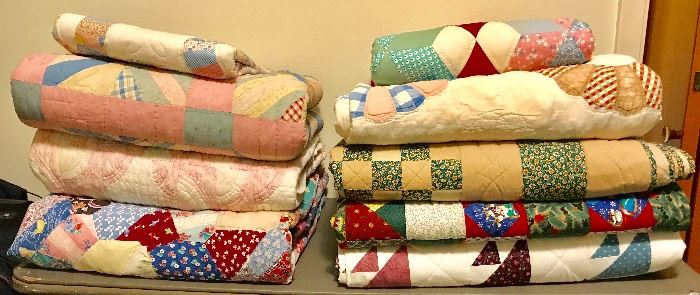 Vintage quilts and newer