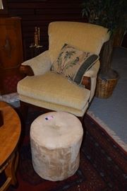 side chair/ottoman