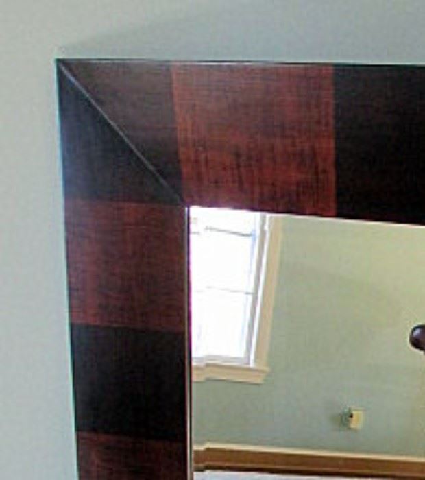 Close-up of mirror frame