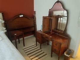 At Deco bedroom set, sold individually
