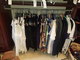 Many beautiful tops and bottoms- everything is in like-new condition