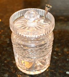 Waterford crystal jam jar