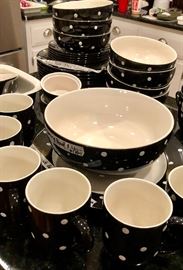 Same here - Spode set of black and white dinnerware