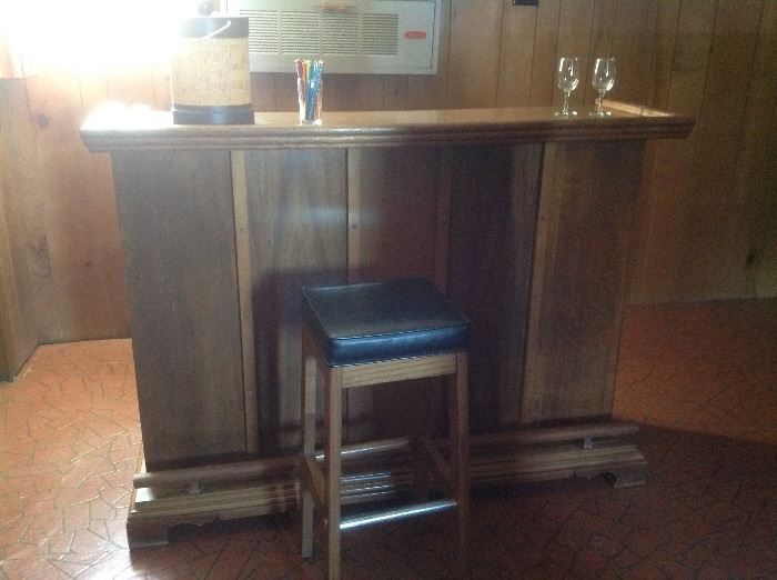 Bar and stool.  $100