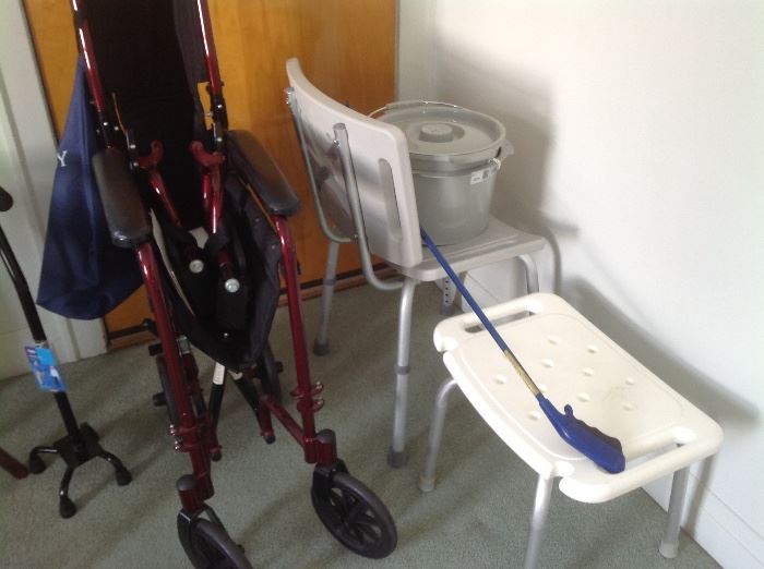 Many pieces of handicap equipment