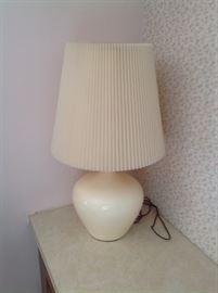 Pair of vintage white lamps...$30