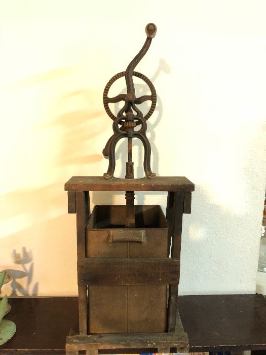 Antique butter churn 