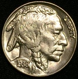 1936 Indian Head Buffalo Nickel 5C Gem BU High MS Grade
Stunning coin with possible Double Date variety
