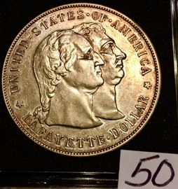 1900 Lafayette Commemorative US Silver Dollar Paris Exposition 