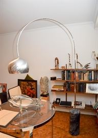 Vintage Chrome Arc Lamp w/ Marble Base