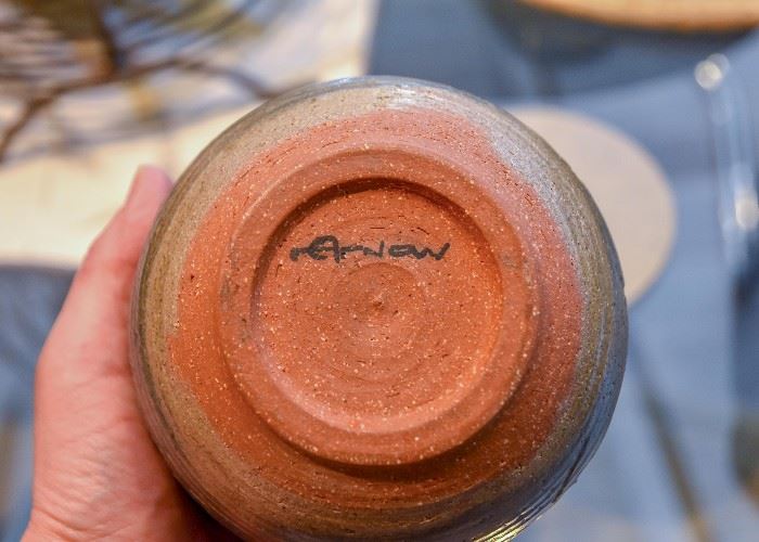 Edna Arnow Chicago Mid Century Art Pottery Vase