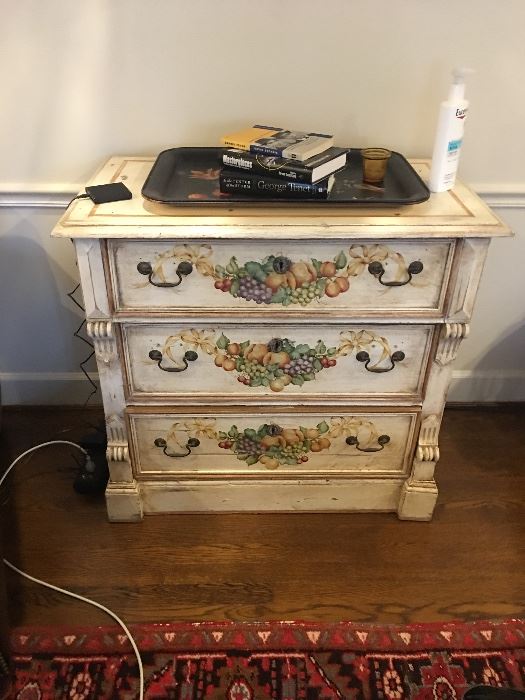 Small painted antique chest