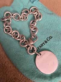 Tiffany sterling bracelet (no initials)