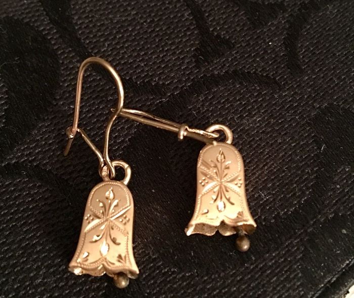 Victorian 14k earrings