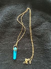 Gold Chain and Turquoise 