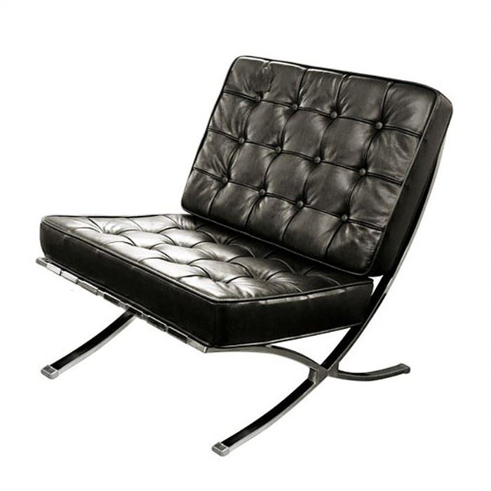 Artsome Decgan Black Leather Chair