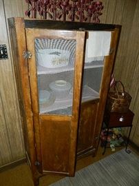 Vintage Pie Safe, Nice Piece (wire has been replace)
