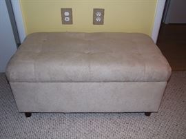 Microfiber storage bench