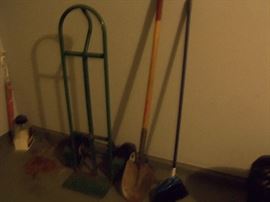 Hand cart, garden items