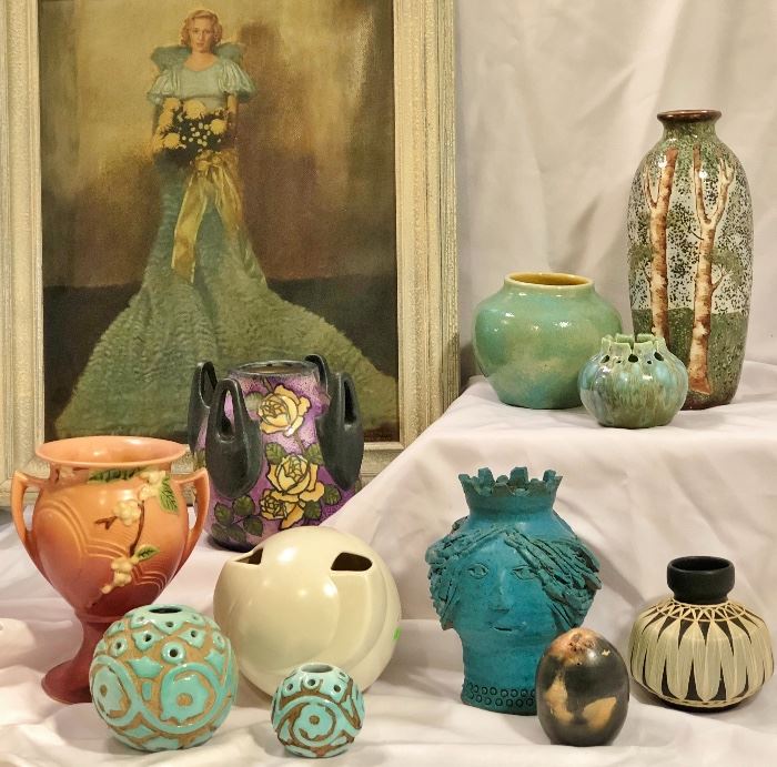 This sale includes some of the finest pottery pieces you will see in one place.  American and European pieces are all represented.