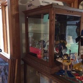 Antique Country Store roll back display case!
