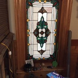 Several stained glass windows!