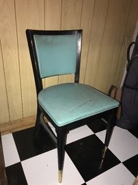 Retro teal chair