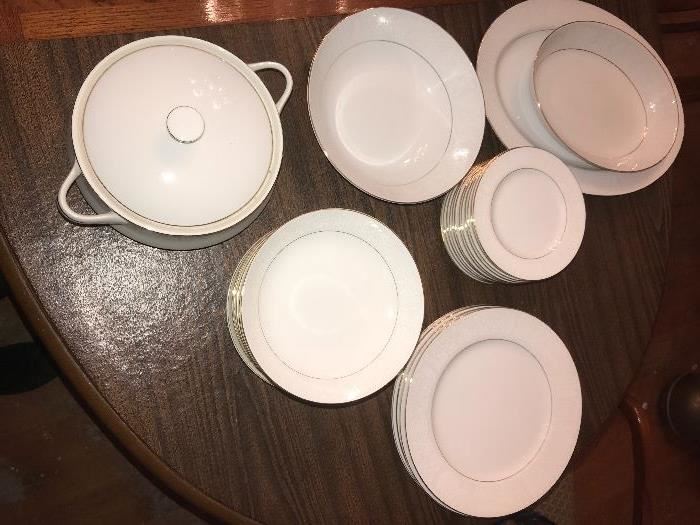 Norleans "White Lace" china set - not a full set