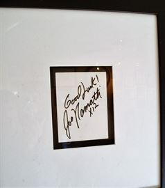 Autograph of Joe Namath