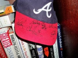 Braves Hat signed by Bobby Cox and others