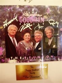 Autographed by Happy Goodman Family