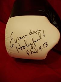 Signed Evander Holyfield Glove