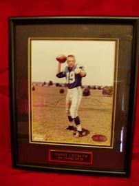 Autograph Johnny Unitas Photo